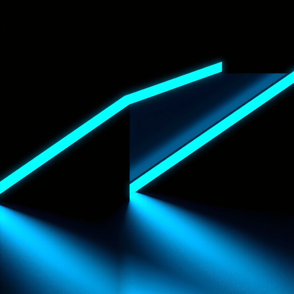 Abstract geometric blueprint lines